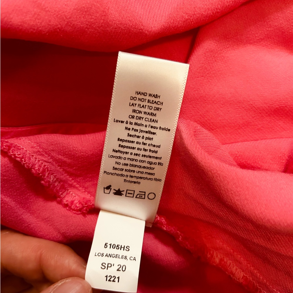 Nation LTD tank midi satin dress in pink color Size Medium - Picture 16 of 16